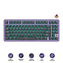 Royal Kludge RK X87 Single-Mode RGB 86 Keys Hot Swappable Mechanical Keyboard Blackberry Mousse (Creamy Switch, Snowfall Switch)