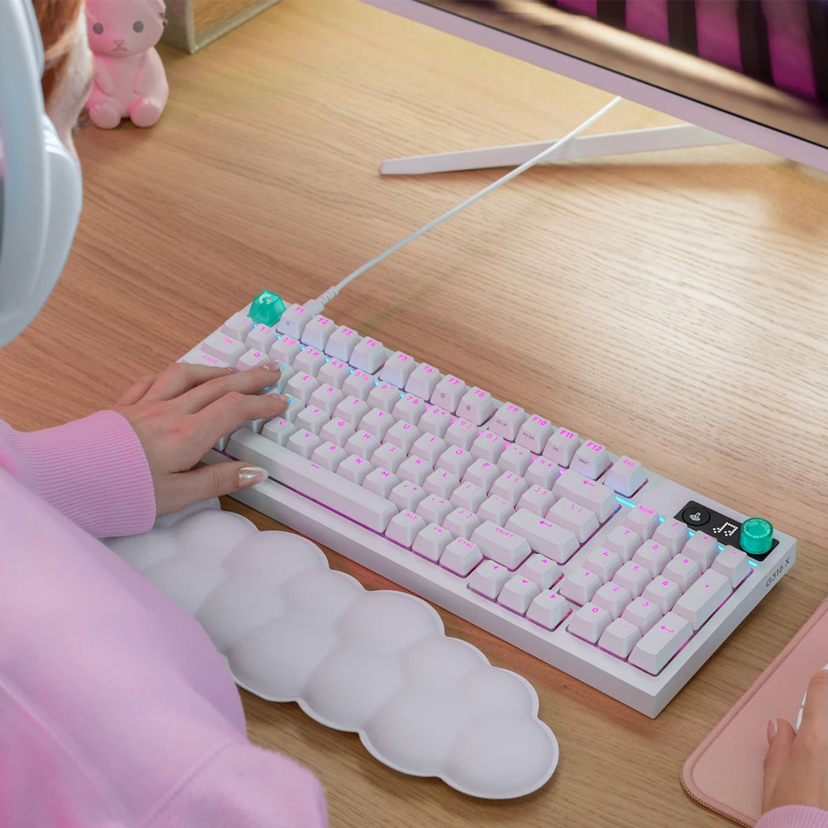 Logitech G316 X 75 Wired Mechanical Gaming Keyboard (White Tactile) (920-014322)