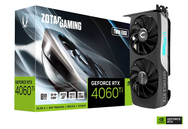 Zotac Gaming GeForce RTX 4060 Ti 8GB Twin Edge GDDR6 Graphics Card