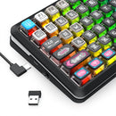 Redragon K708MC RGB Flekact Pro 82 Keys 75% Gasket Mounted Wireless Mechanical Keyboard with Customizable Smart LCD Screen (Special Keycaps Ed.)