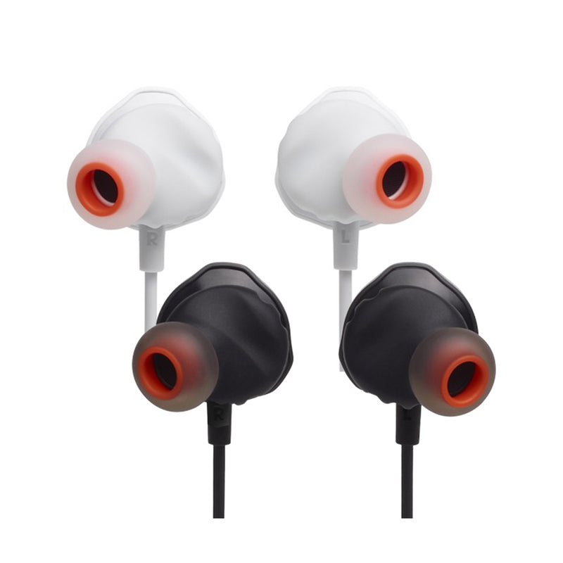 JBL Quantum 50C In-Ear Gaming Headset with USB-C Adapter (Black, White)