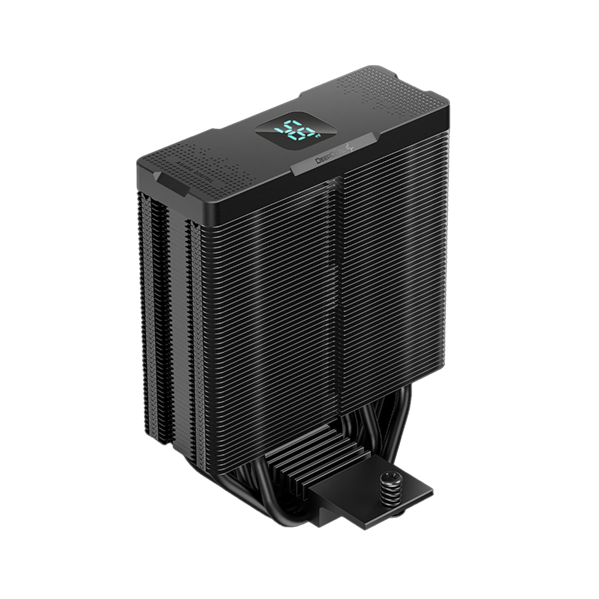 Deepcool AG400 Digital ARGB Single Tower CPU Cooler With A Temperature Display 