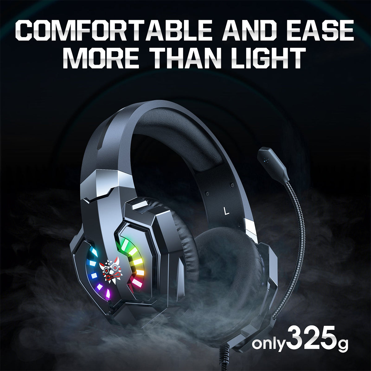 Onikuma X32 RGB Wired Professional Gaming Headset (Black)