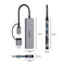 Orico YSA6-U3 5-Port Mini USB 3.0 Hub (Dark Grey)