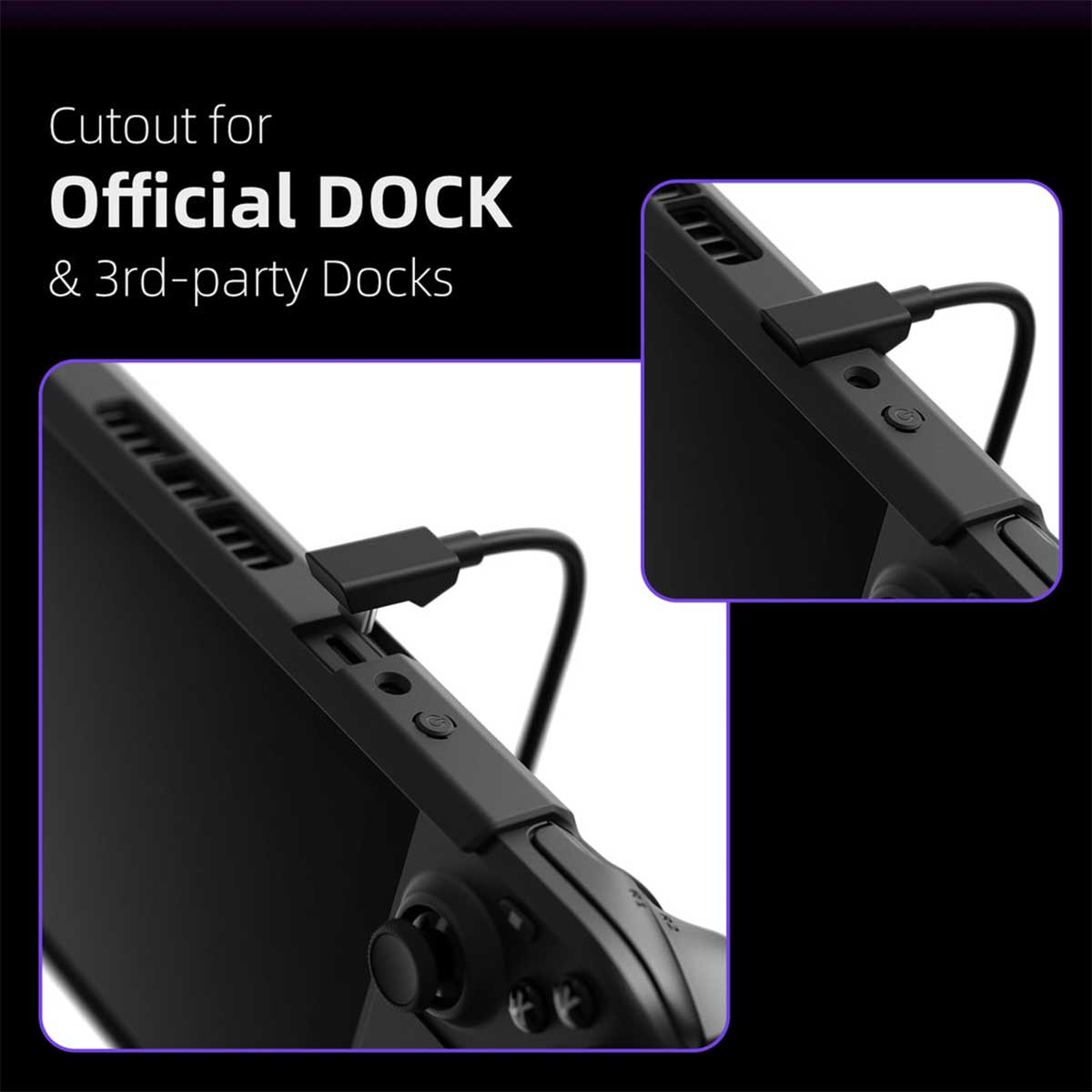 Skull & Co. Grip Case SD + EDC Case SD Bundle For Steam Deck (Black) (SDGCSET-BK)