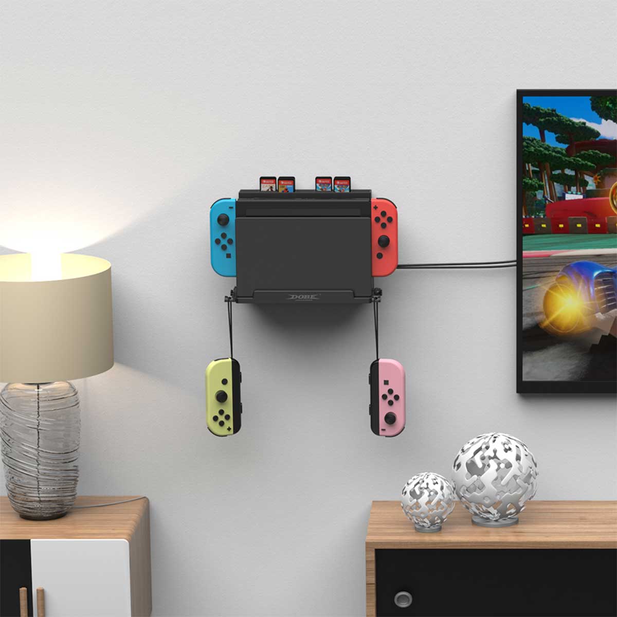 Dobe Wall Mount Bracket for Switch/ Switch OLED (TNS-3118)