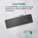 Promate Easykey-4 Ultra-Slim Quiet Key Wired Keyboard (Black)