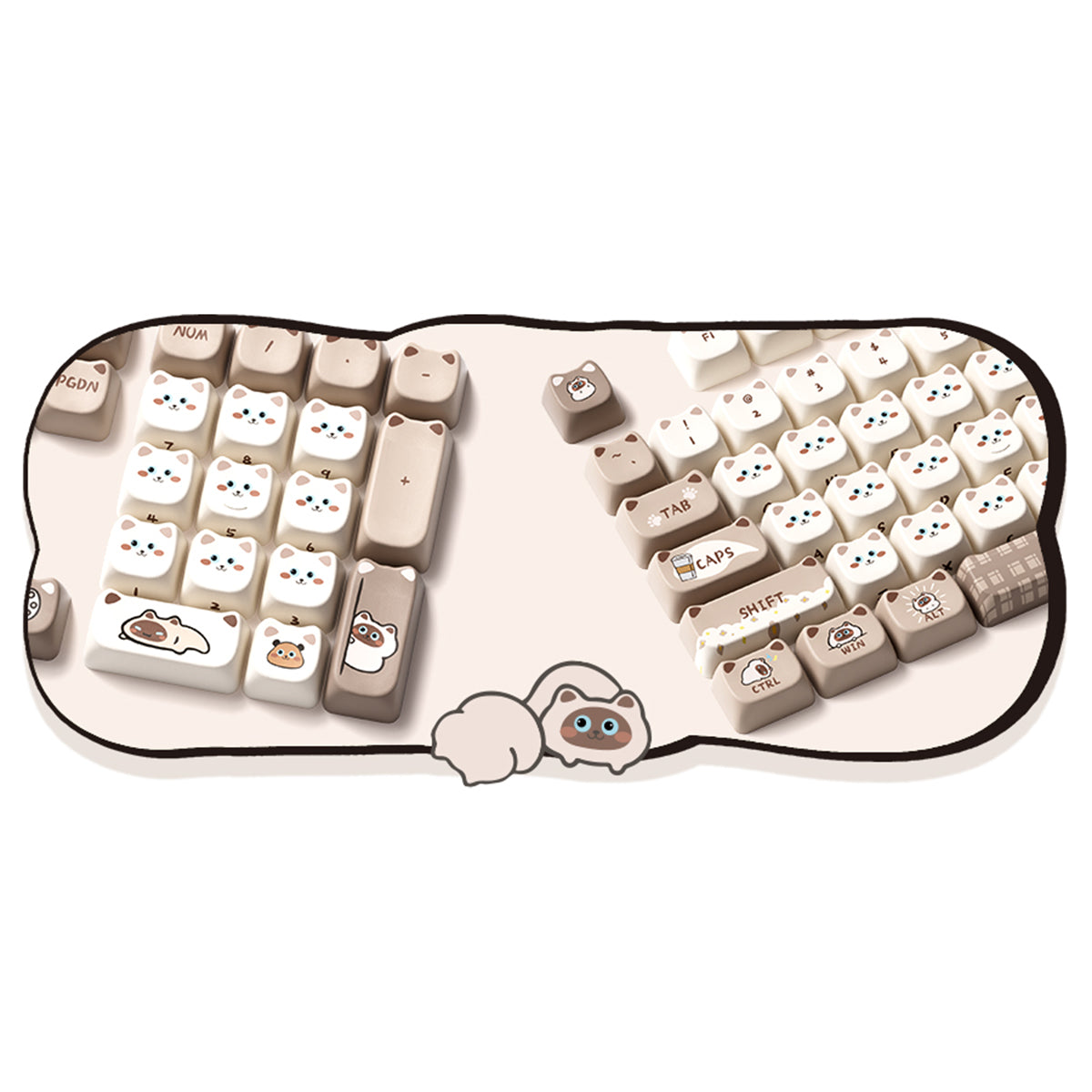 Akko Siamese Cat Keycap Set MAO Profile 142 Keys