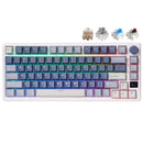Royal Kludge RK-M75 Tri-Mode RGB 81 Keys Hot-Swappable Mechanical Keyboard Ocean Blue