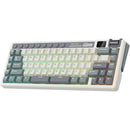 Royal Kludge RK M70 Tri-Mode RGB 73 Keys Hot-Swappable Mechanical Keyboard Cyan Purple 