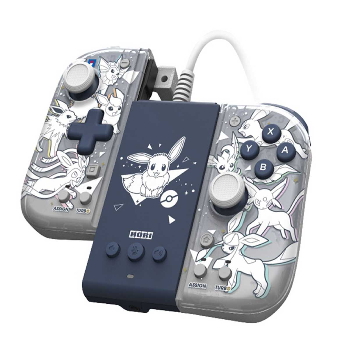NSW Hori Split PAD Compact Attachment Set Pokemon Eevee Evolutions Edition For Nintendo Switch | Switch OLED (NSW-453A)
