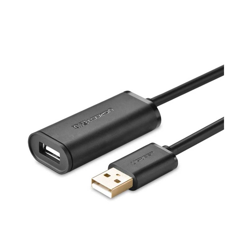 UGreen USB 2.0 Active Extension Cable With Chipset - 20m (Black) (Us121/10324)