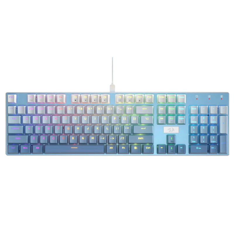 Redragon Devarajas Full-Size Hot-Swappable RGB Mechanical Gaming Keyboard (Dust-Proof Red Switch) (K556GWB-RGB)