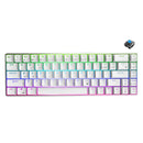 Royal Kludge G68 Tri-Mode RGB 68 Keys Hot Swappable Mechanical Keyboard White