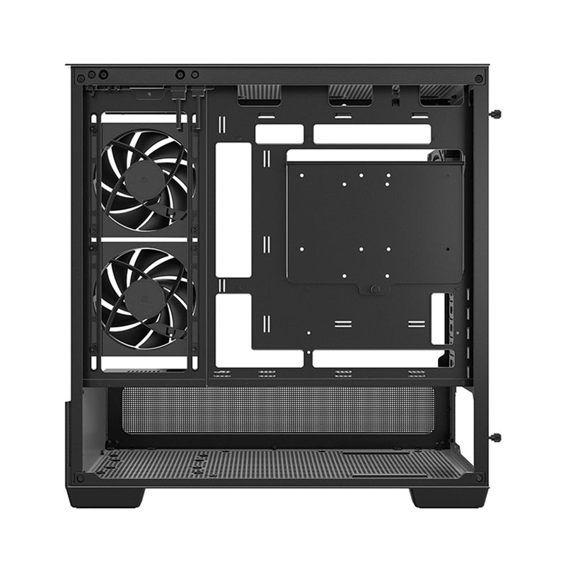 DeepCool CG380 3F Panoramic Dual Tempered Glass MATX Case (Black, White)