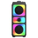 Oudiobop BK-4263 4"x2 RGB Bluetooth Speaker (Black)