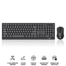 Redragon BS-8343A 2.4G Wireless Keyboard & Mouse Bundle (Black)