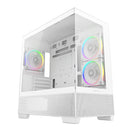 DeepCool CG380 3F Panoramic Dual Tempered Glass MATX Case (Black, White)
