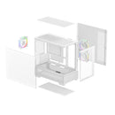 DeepCool CG380 3F Panoramic Dual Tempered Glass MATX Case (Black, White)