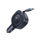 Baseus PrimeTrip VR2 Car Charger with Retractable Cable C+C 30W (Cosmic Black) (C0206400)