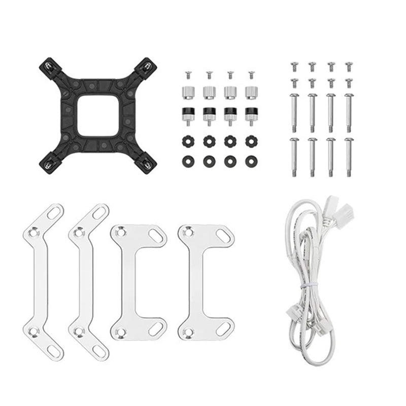 Deepcool LD240 WH 240mm Liquid Cooler With A Multi-Line Display (White) (R-LD240-WHDMMN-G-1)