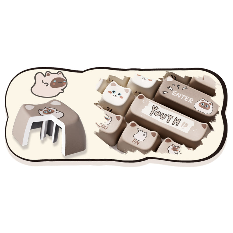 Akko Siamese Cat Keycap Set MAO Profile 142 Keys