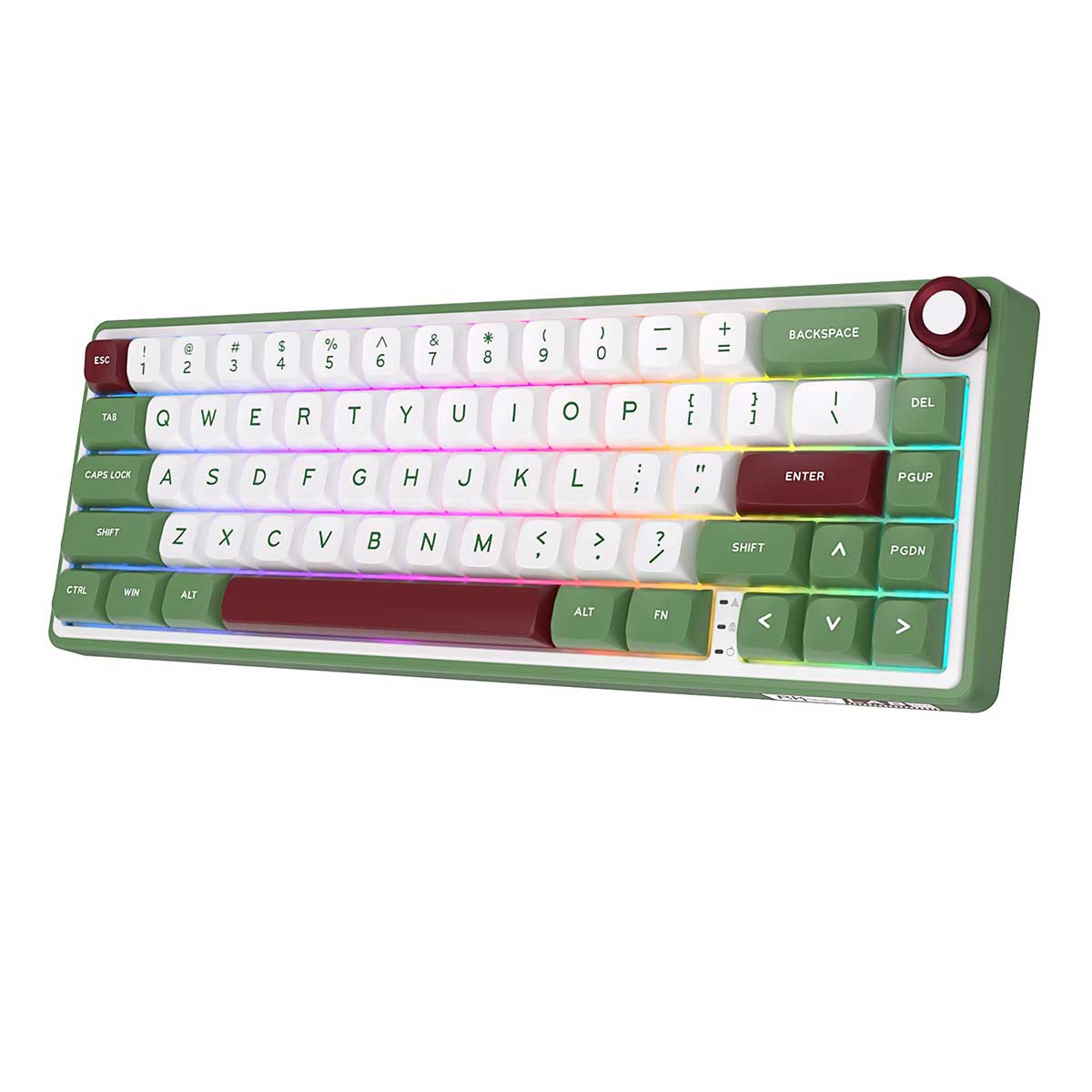 Royal Kludge R65 Single-Mode RGB 66-Keys Hot-Swappable Mechanical Keyboard Greensand