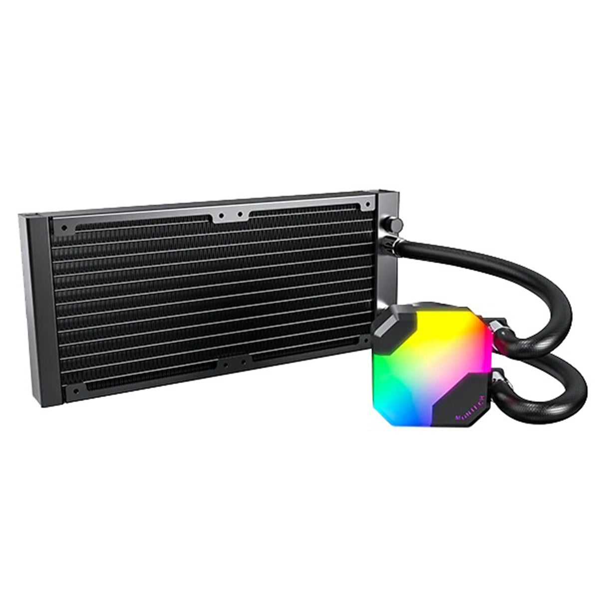 Montech HyperFlow ARGB 240 AIO CPU Liquid Cooler (Black, White)