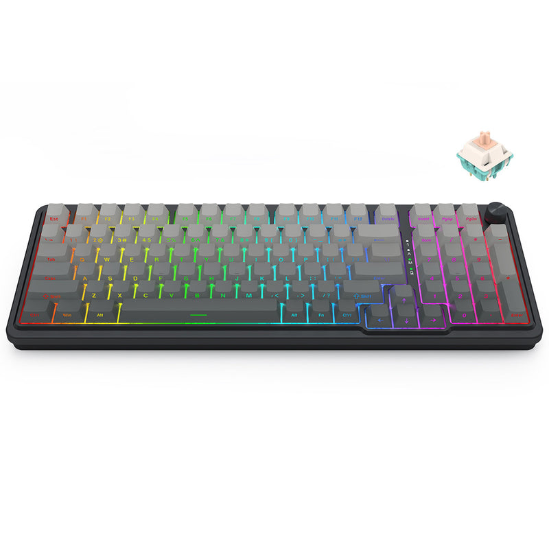 Redragon Eisa Pro 3 Modes 98-Key Hot-Swappable RGB Mechanical Keyboard - Gradient Gray | DataBlitz