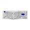 Akko ACR Pro Alice Plus Spray Painted Acrylic White Pre-Assembled Version RGB Mechanical Keyboard Hot-Swappable Gasket Mount (Akko Crystal Switches)