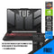 ASUS TUF Gaming A17 (2022) FA707RE-HX042W Laptop (Mecha Gray | 17.3” FHD | Ryzen 7 6800H | 8GB DDR5 | 1TB SSD | RTX 3050 Ti | Windows 11 Home | TUF Gaming Backpack - DataBlitz