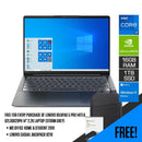 Lenovo Ideapad 5 PRO 14ITL6 82L30029PH Laptop (Storm Grey) | 14” 2.2K IPS | i7 1165G7 | 16GB RAM DDR4 | 1TB SSD | MX450 | Windows 10 Home | MS Office Home & Student 2019 | Lenovo Casual Backpack B210 - DataBlitz