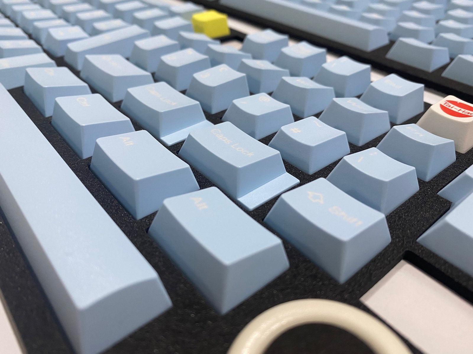 TAIHAO DOUBLE SHOT ABS-CUBIC KEYCAPS SET FOR CHERRY MX SWITCH (150-KEYS) (BLUE GLACIAL LAKE) (T01BG101) - DataBlitz