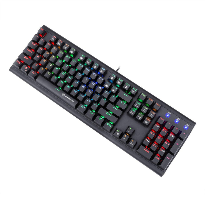 Gofreetech MK700 104-KEYS RGB Mechanical Gaming Keyboard (Brown Switch) + GFT M006 Wireless Optical Mouse Bundle - DataBlitz