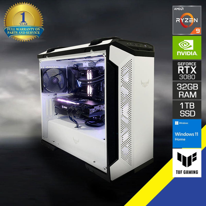 Ultra AGT501 Gaming PC | Ryzen 9 5900X | 32GB RAM | 1TB SSD | RTX 3080 | Windows 11 Home - DataBlitz