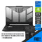 ASUS TUF Dash F15 (2022) FX517ZE-HN086W Gaming Laptop (Off Black) | 15.6" FHD | i7-12650H | 16GB DDR5 | 512 GB SSD | RTX™ 3050 Ti | Windows 11 Home |  TUF Gaming Backpack - DataBlitz