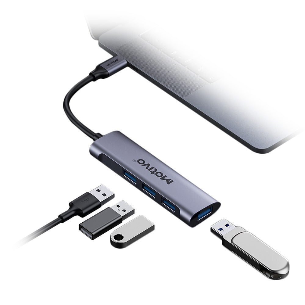 Motivo T11 Type-C Docking Station With 4 USB Ports (Space Grey)