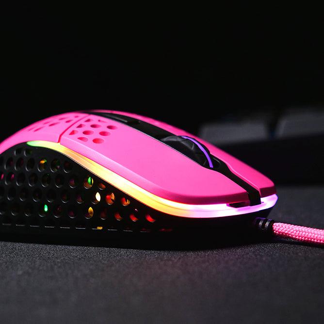XTRFY M4 RGB ULTRA LIGHT GAMING MOUSE (PINK) - DataBlitz