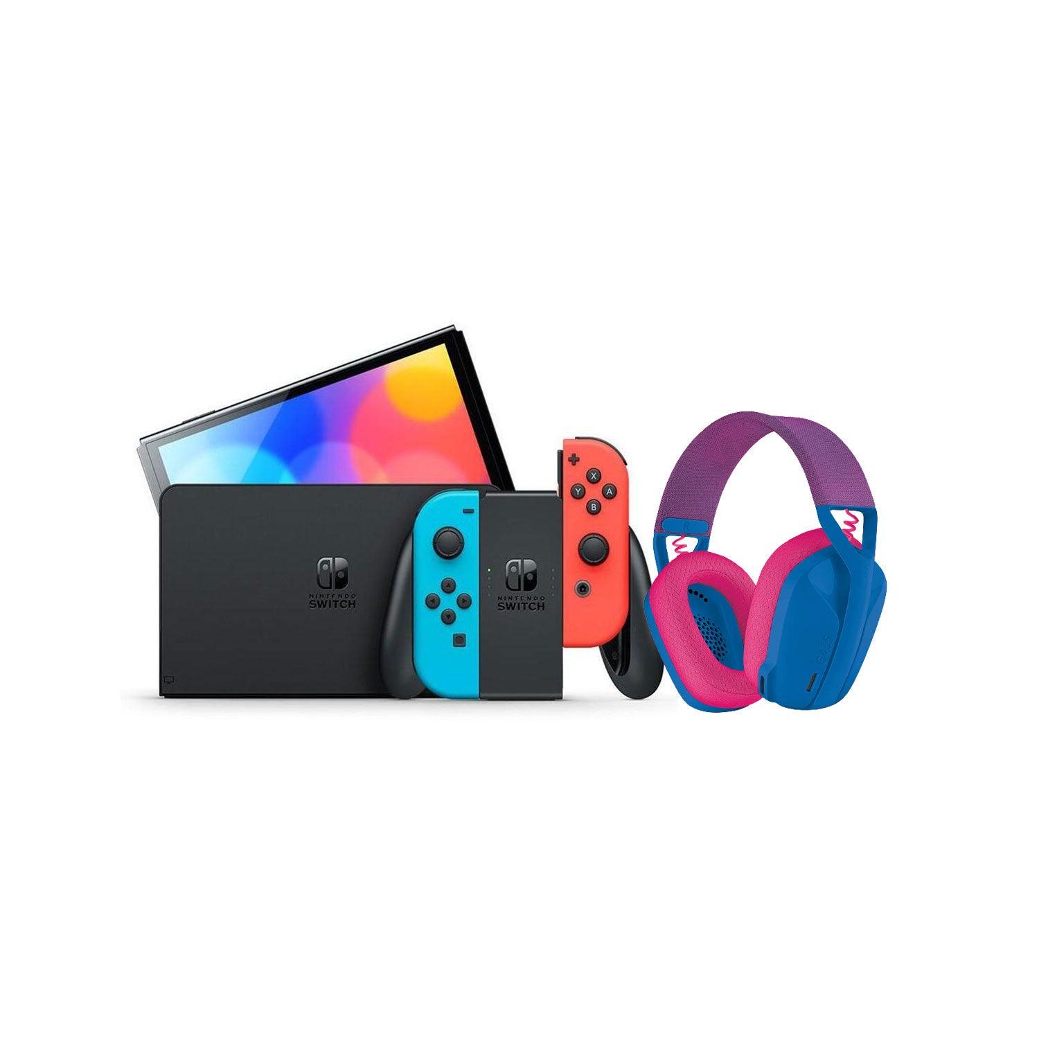 LOGITECH G435 LIGHTSPEED WIRELESS GAMING HEADSET (BLUE) + NINTENDO SWITCH CONSOLE (Lite, Refresh, OLED) - DataBlitz