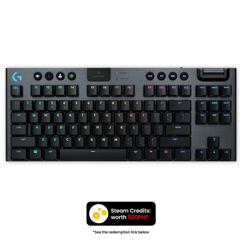 LOGITECH G913 TENKEYLESS LIGHTSPEED WIRELESS RGB MECHANICAL GAMING KEYBOARD (LINEAR) - DataBlitz