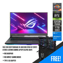 ASUS ROG Strix G17 (2022) G713RS-LL028WS Gaming Laptop (Eclipse Gray) | 17”  WQHD | Ryzen™ 9 6900HX | 32GB DDR5 | 1TB SSD | RTX™ 3080 | Windows 11 Home | ROG Backpack | ROG Impact Gaming Mouse | Type-C AC Adapter - DataBlitz