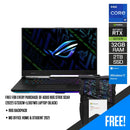 Asus ROG Strix Scar (2022) G733CW-LL007WS Laptop (Black) | 17" WQHD | i9-12950HX | 32GB RAM | 2TB M.2 SSD | RTX 3070 Ti | Windows 11 Home | MS Office Home & Student 2021 | ROG Backpack - DataBlitz
