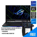 Asus ROG Strix Scar 17 SE G733CX-LL032WS (Off-Black Stealth) Gaming Laptop | 17.3” WQHD | i9-12950HX | 32GB RAM | 2TB SSD | RTX 3080 Ti | Windows 11 Home | MS Office Home & Student | ROG Backpack - DataBlitz