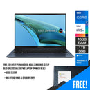 Asus Zenbook S 13 Flip Oled UP5302ZA-LX087WS Laptop (Ponder Blue) | 13.3" WQXGA | i7-1260P  | 16GB LPDDR5 | 1TB SSD | Intel® Iris Xe Graphics | Windows 11 Home | MS Office H&S 2021 | Asus Sleeve - DataBlitz