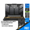 ASUS TUF Gaming F15 FX507ZR-HF032W Laptop (Mecha Gray) | 15.6 FHD | i7-12700H | 16GB DDR5 | 1TB SSD | RTX 3070 | Windows 11 Home | TUF Gaming Backpack | ASUS TUF P304 M5 V2 Gaming Mouse - DataBlitz