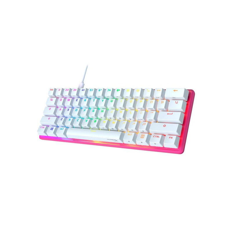 HyperX Alloy Origins 60 RGB Mechanical Gaming Keyboard (Pink) (Red Linear Switch) - DataBlitz