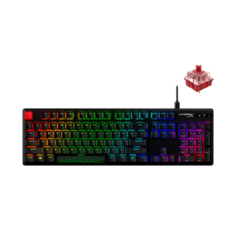 HYPERX Alloy Origins PBT RGB Mechanical Gaming Keyboard (Red Switch Linear) For PC/PS5/PS4/XBOX Series X/S / XBOXONE (639N3AA