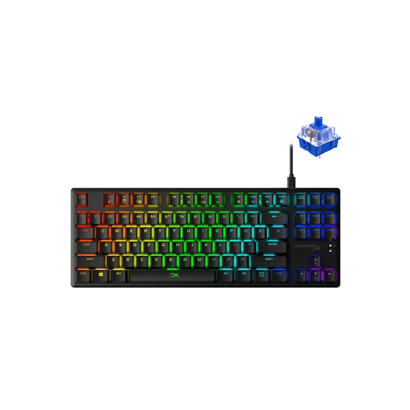HYPERX Alloy Origins Core PBT RGB Mechanical Gaming Keyboard (Blue Switch Clicky) For PC/PS5/PS4/XBOX SERIES X/S / XBOXONE (639N8AA