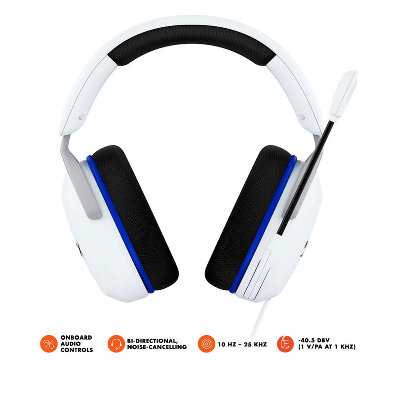 HyperX Cloud Stinger 2 Core Gaming Headset For PS5/PS4 (White) (6H9B5AA) - DataBlitz