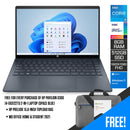 HP Pavilion X360 14-EK0122TU 2-In-1 Laptop (Space Blue) | 14" FHD (1920 x 1080) | i5-1235U | 8GB RAM | 512GB SSD | Intel Iris Xe Graphics | Windows 11 Home | MS Office H&S 2021 | Stylus Pen | HP Prelude 15.6-Inch Topload Bag - DataBlitz